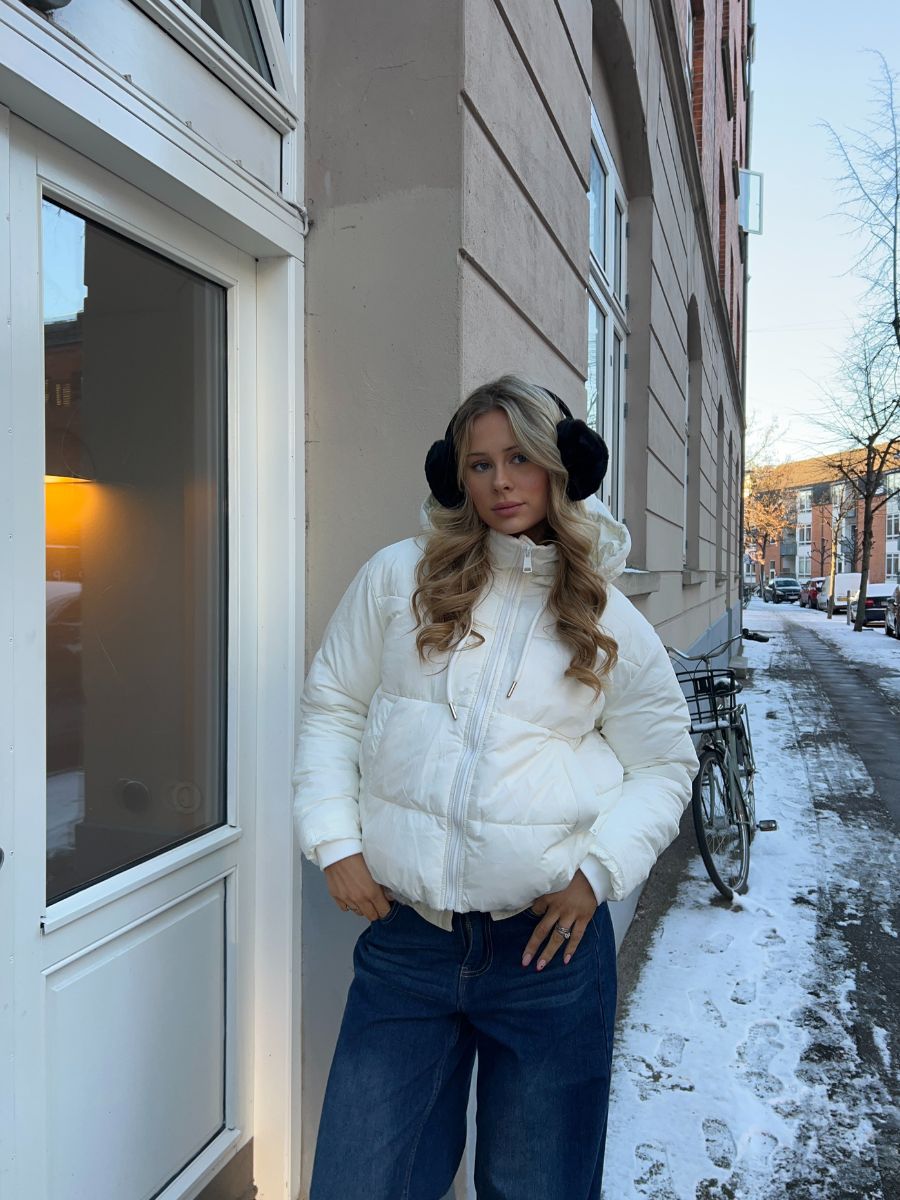 Aijo puffer jacket - White