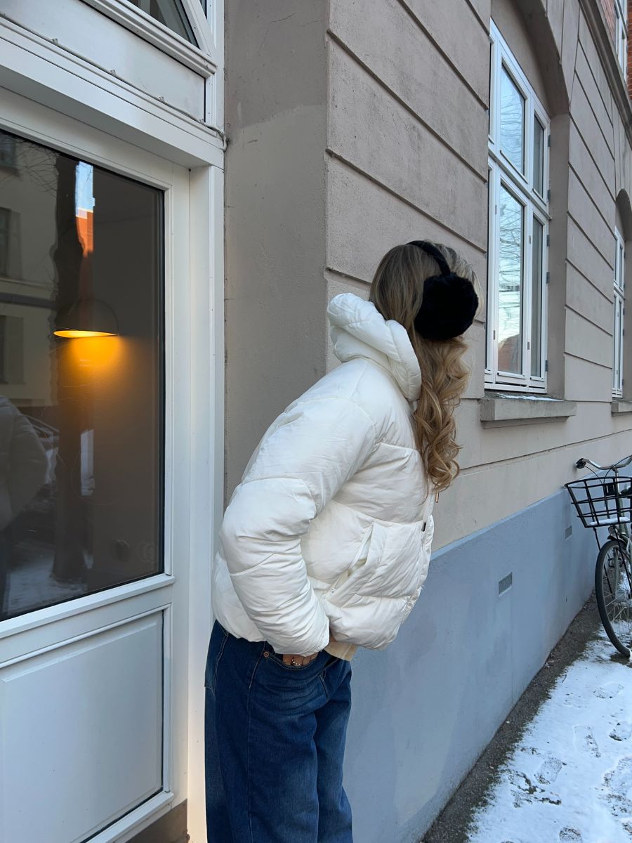 Aijo puffer jacket - White