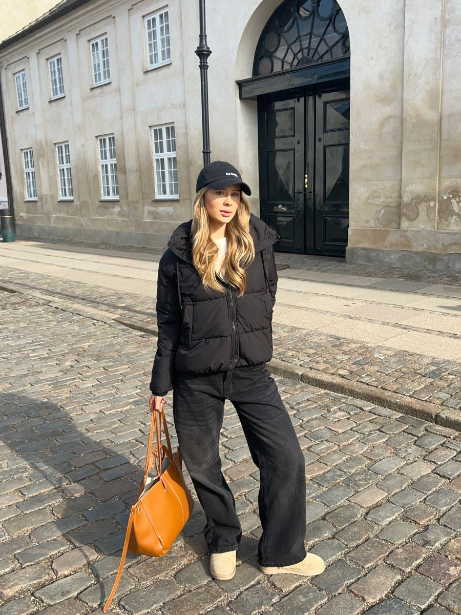 Aijo puffer jacket - Black