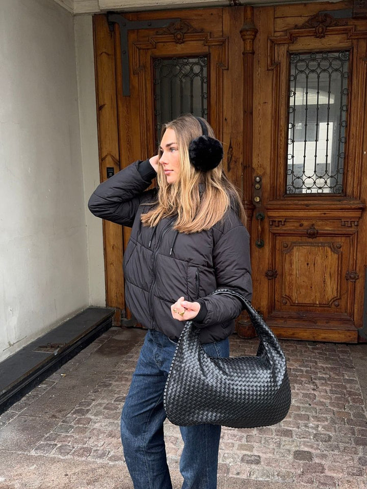 Aijo puffer jacket - Black