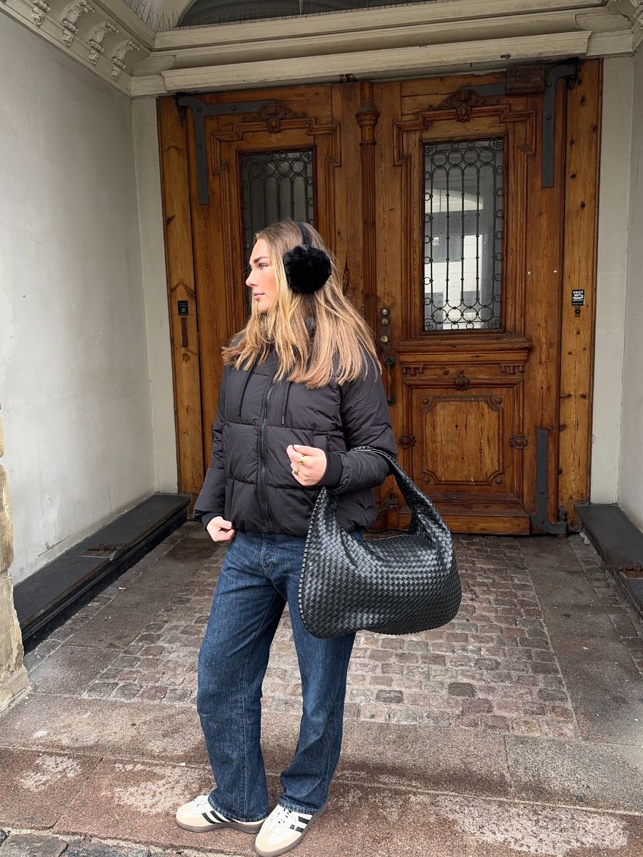 Aijo puffer jacket - Black