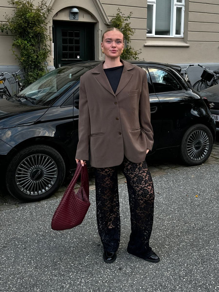 Alma lace pants - Black