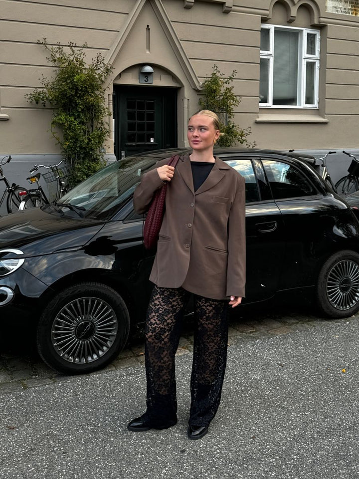 Alma lace pants - Black