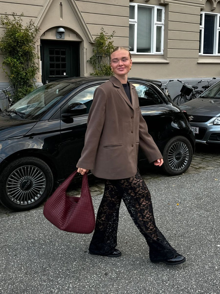 Alma lace pants - Black