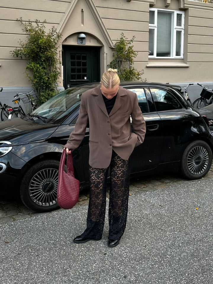 Alma lace pants - Black