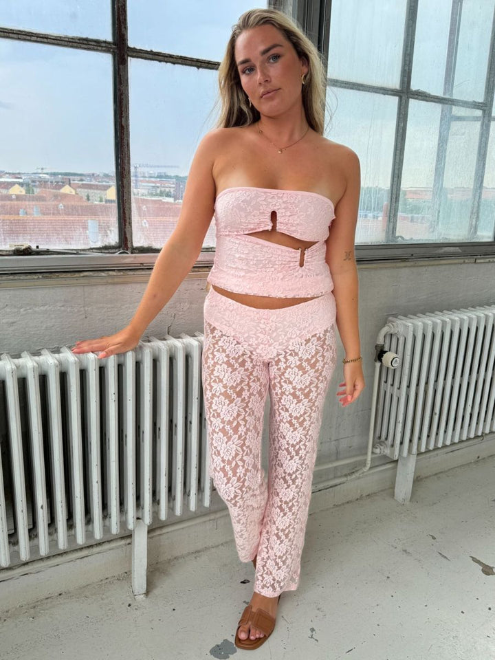 Alma lace set - Pink
