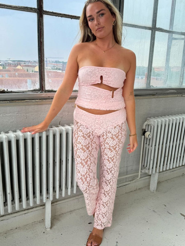 Alma lace top - Pink