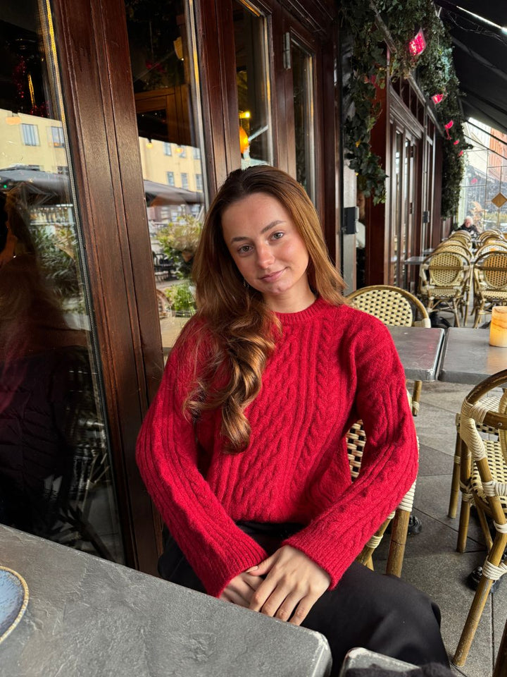 Astrid knit - Dark red