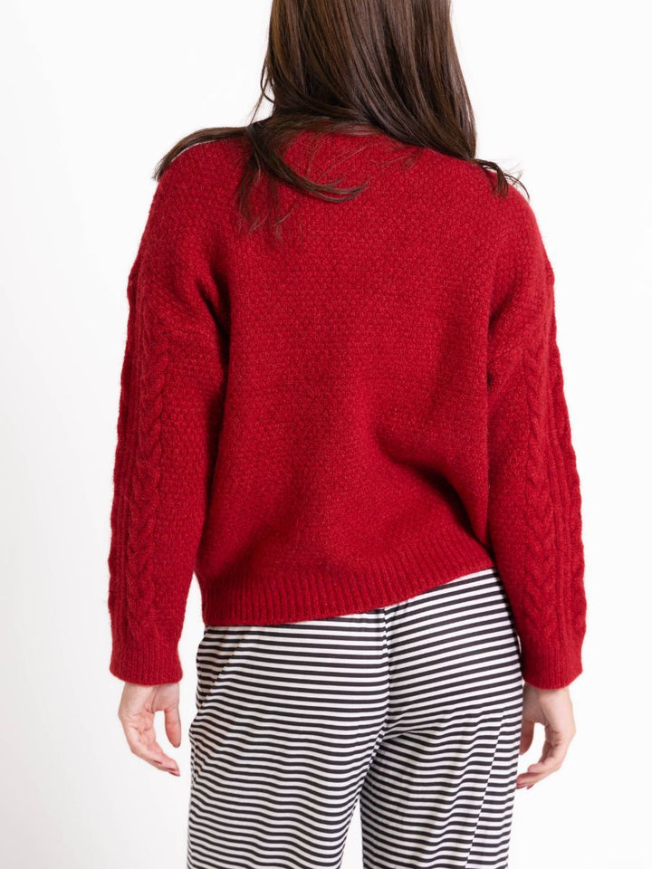 Astrid knit - Dark red