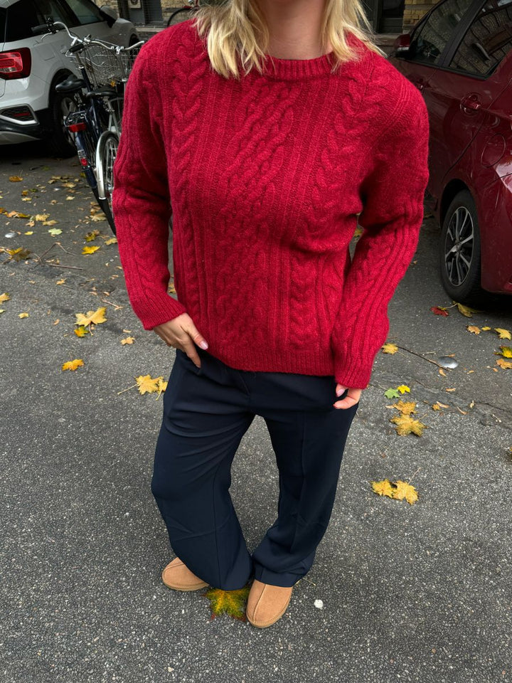 Astrid knit - Dark red