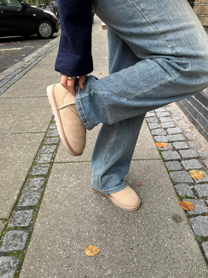 Teddy boots - Light beige