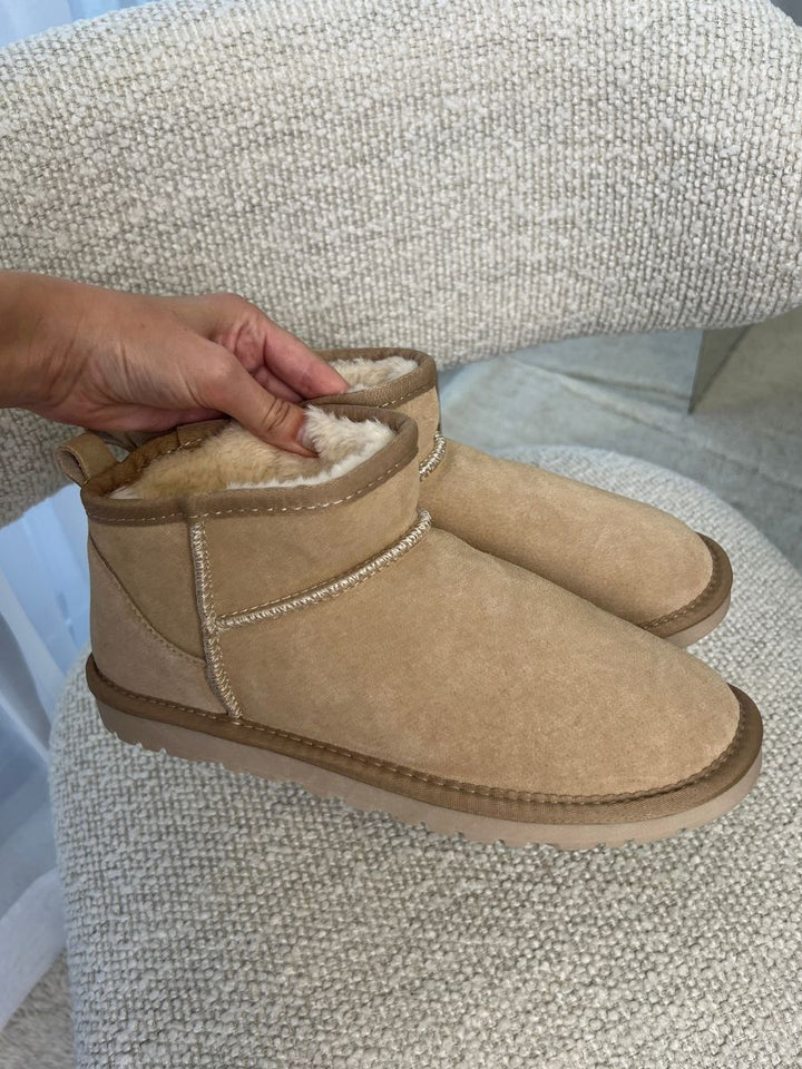 Teddy boots - Light beige