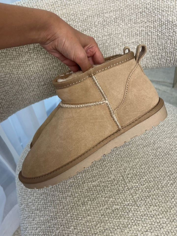 Teddy boots - Light beige