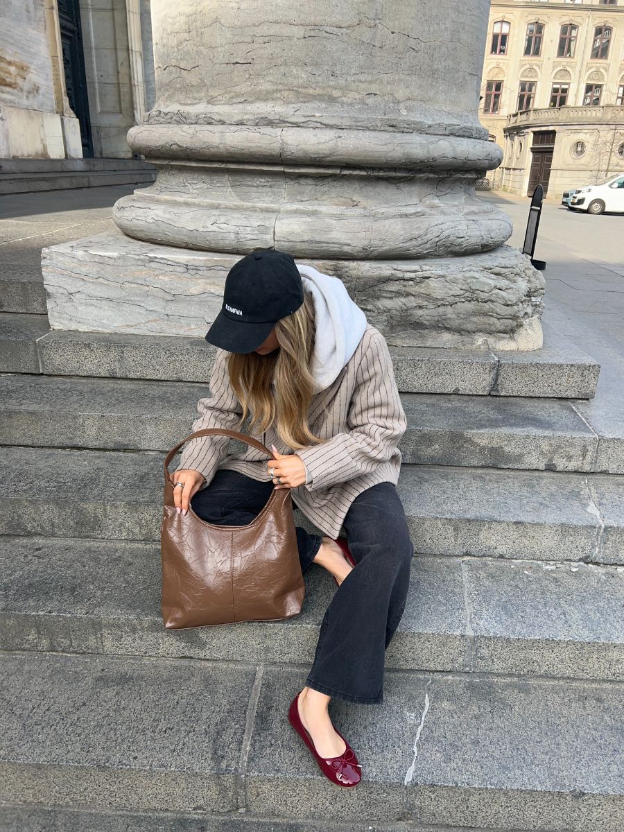 Bea shoulder bag - Brown