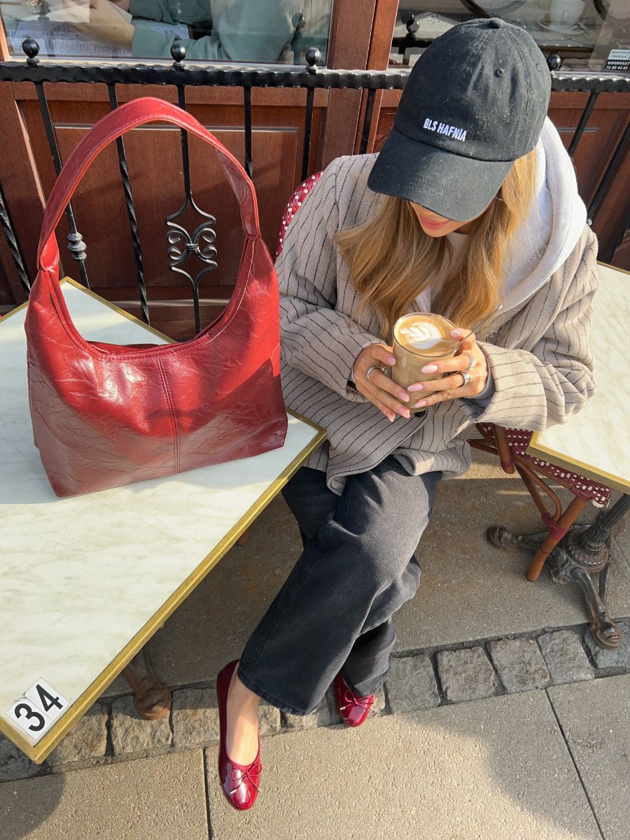 Bea shoulder bag - Burgundy