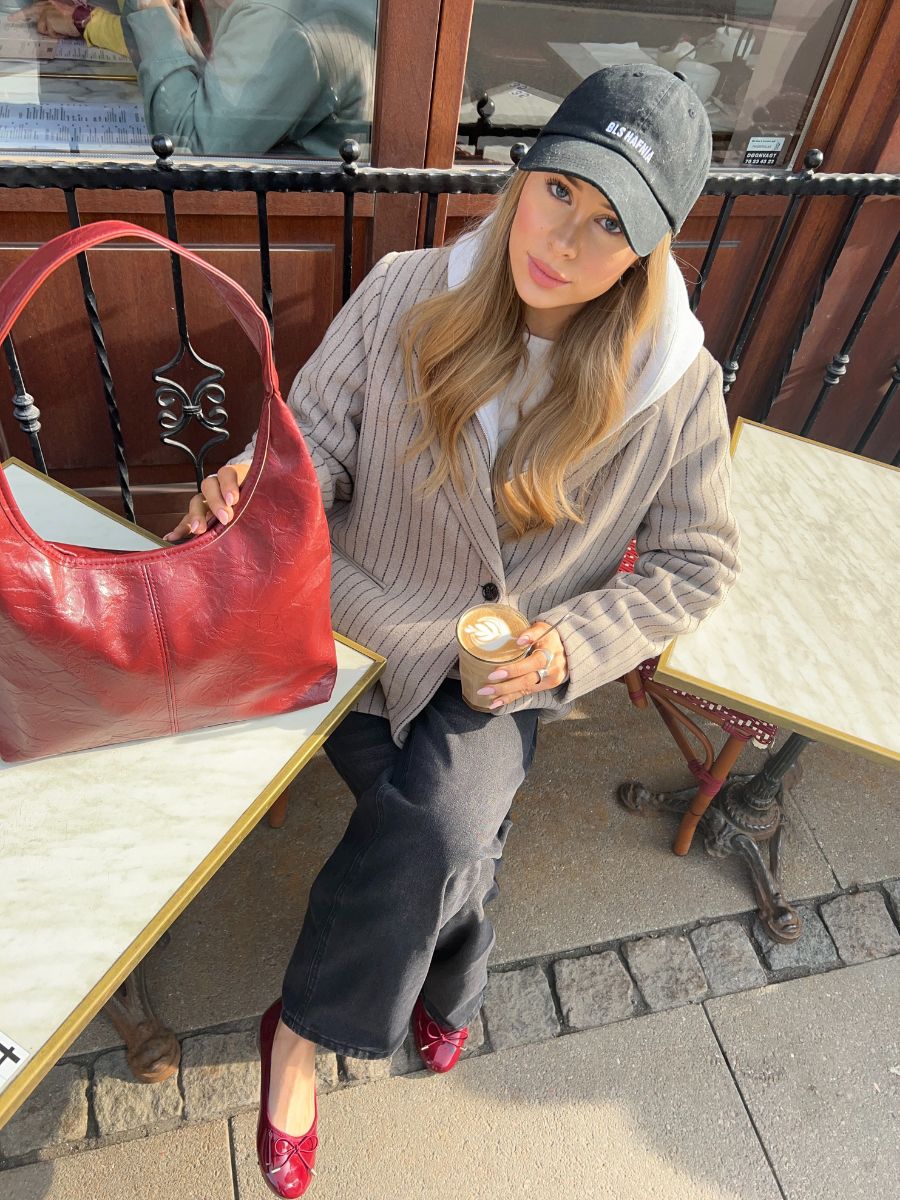 Bea shoulder bag - Burgundy