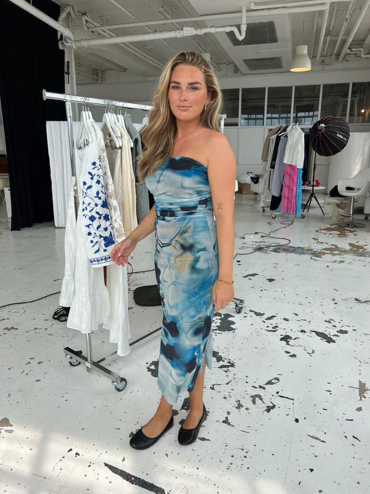 Camille tube dress - Blue