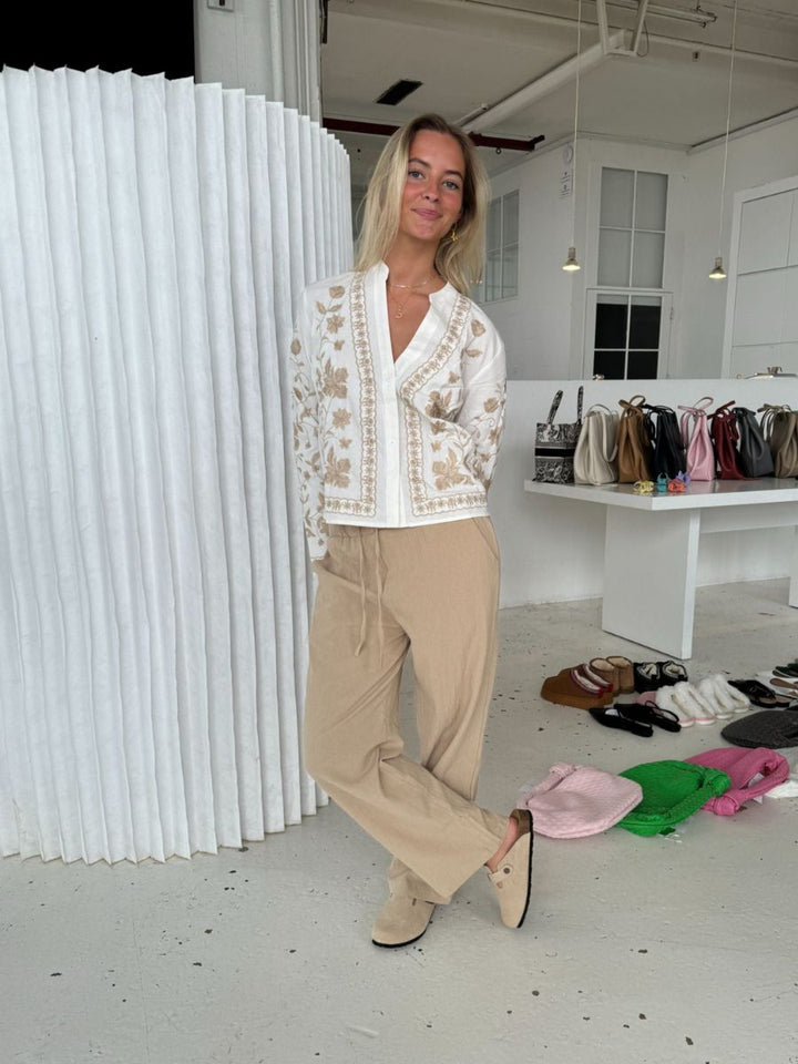 Charlotte linen pants - Beige