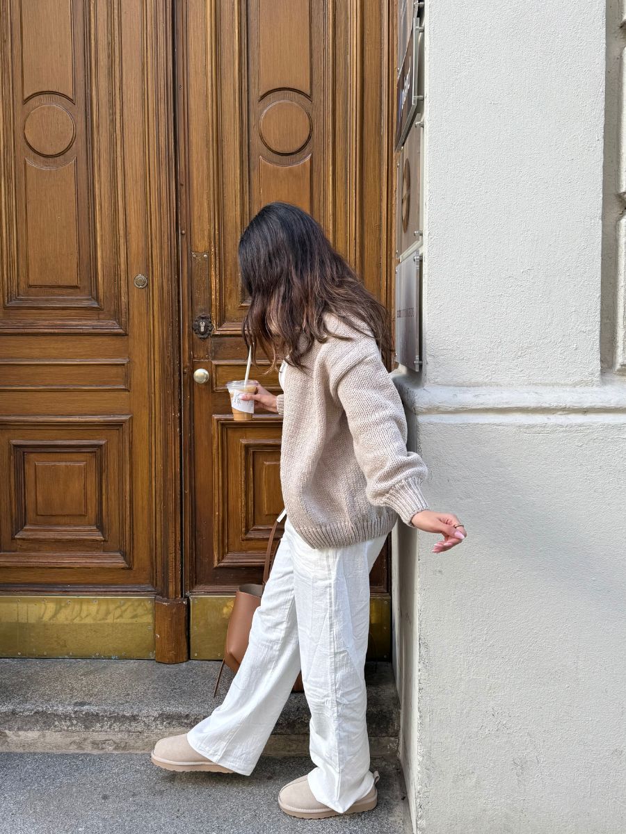 Charlotte linen pants - White