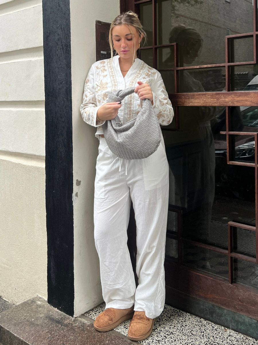 Charlotte linen pants - White