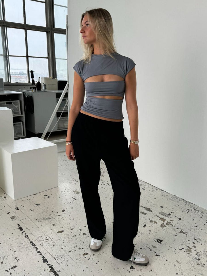 Charlotte linen pants - Black