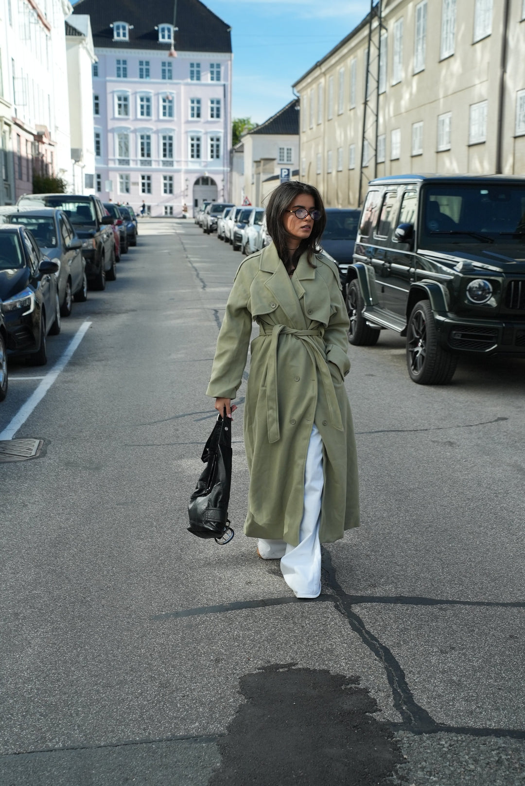 Mynte maxi coat - Lime green