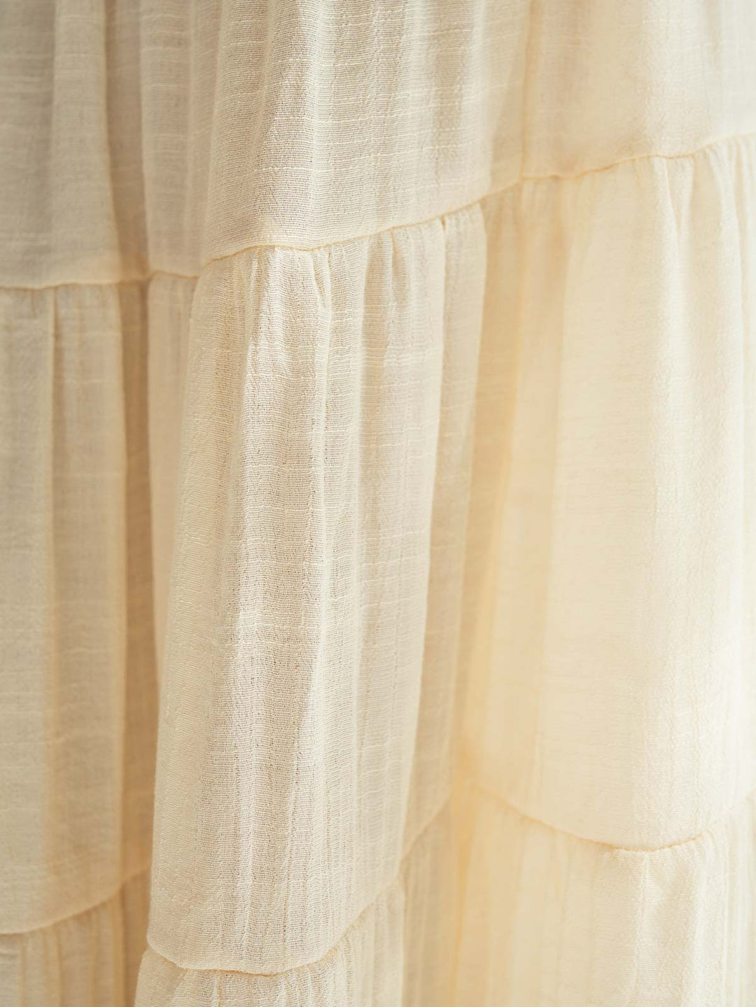 Emilia layer maxi skirt - Light yellow