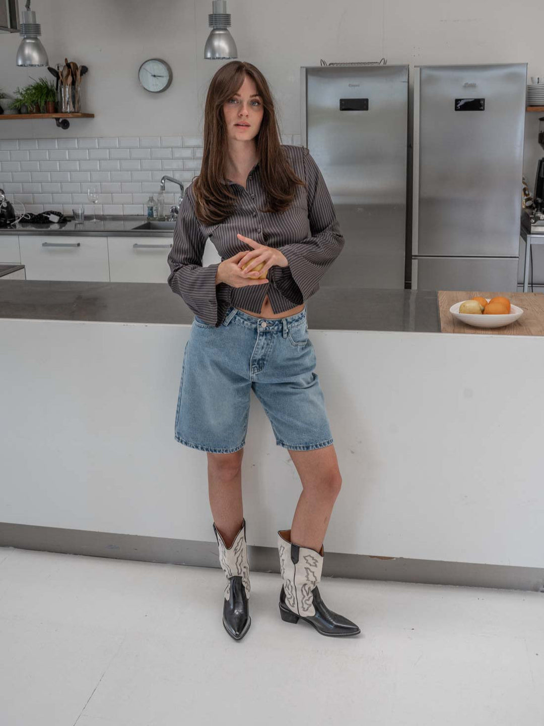 Nico jorts denim - Medium blue