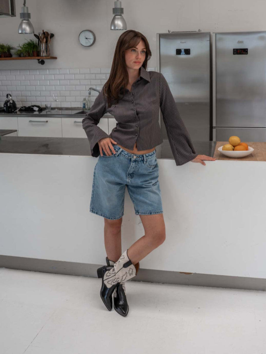 Nico jorts denim - Medium blue