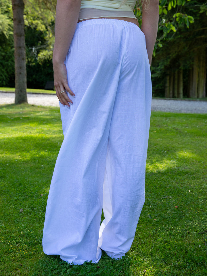 Elva linen pants - Ivory