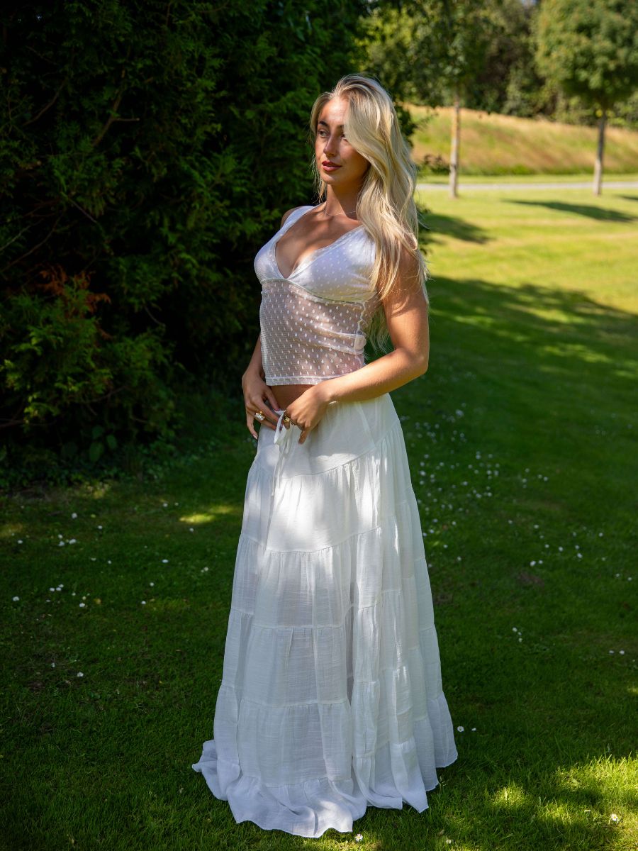 Emilia maxi skirt - White
