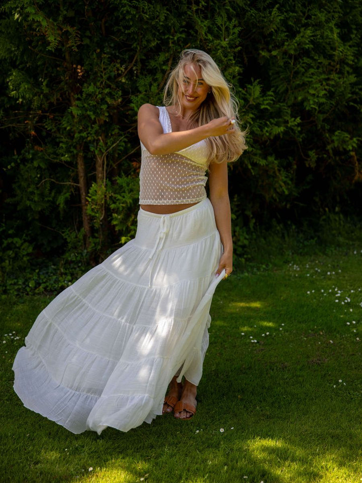 Emilia maxi skirt - White