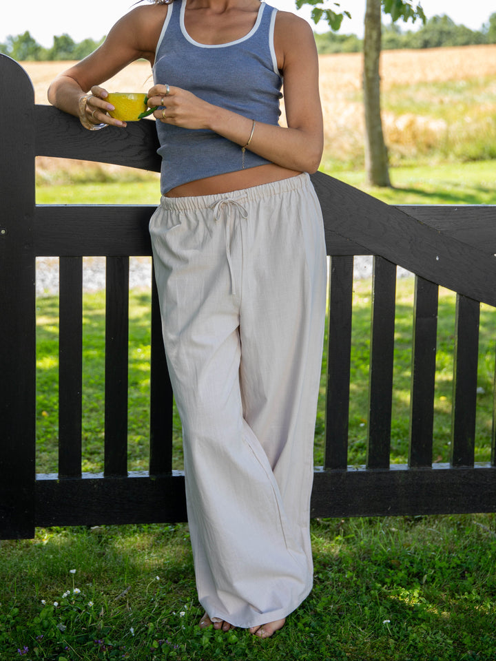 Elva linen pants - Beige