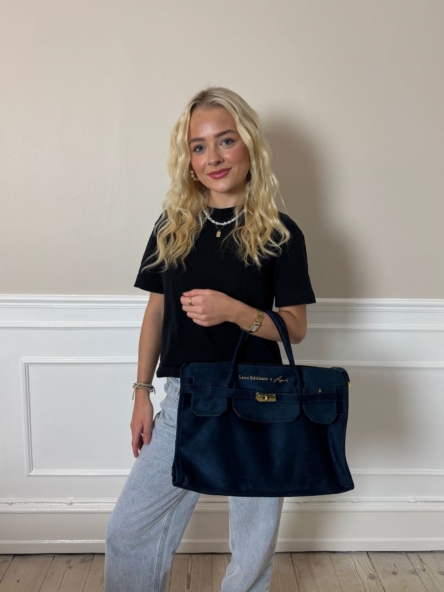 Elina suede bag - Navy