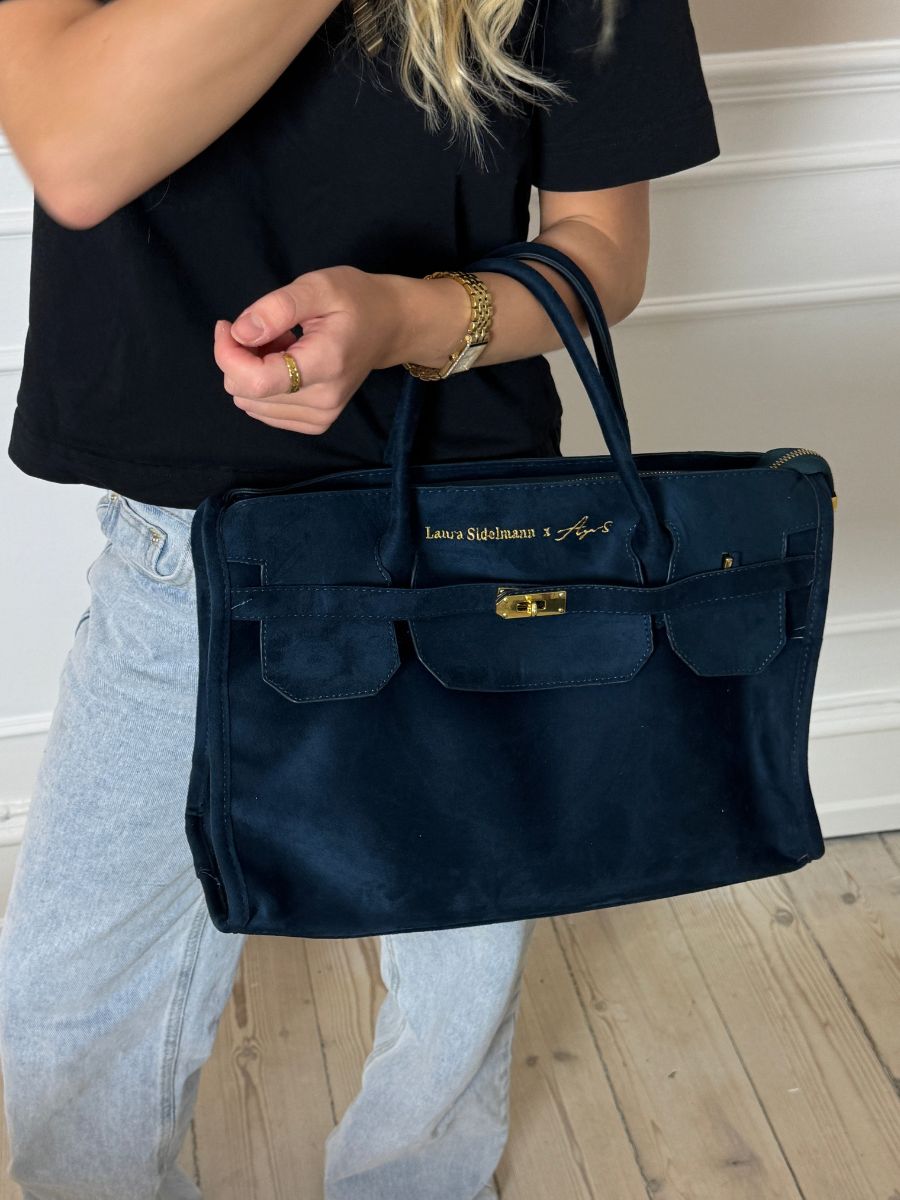Elina suede bag - Navy
