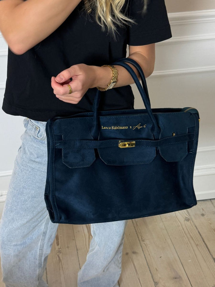 Elina suede bag - Navy