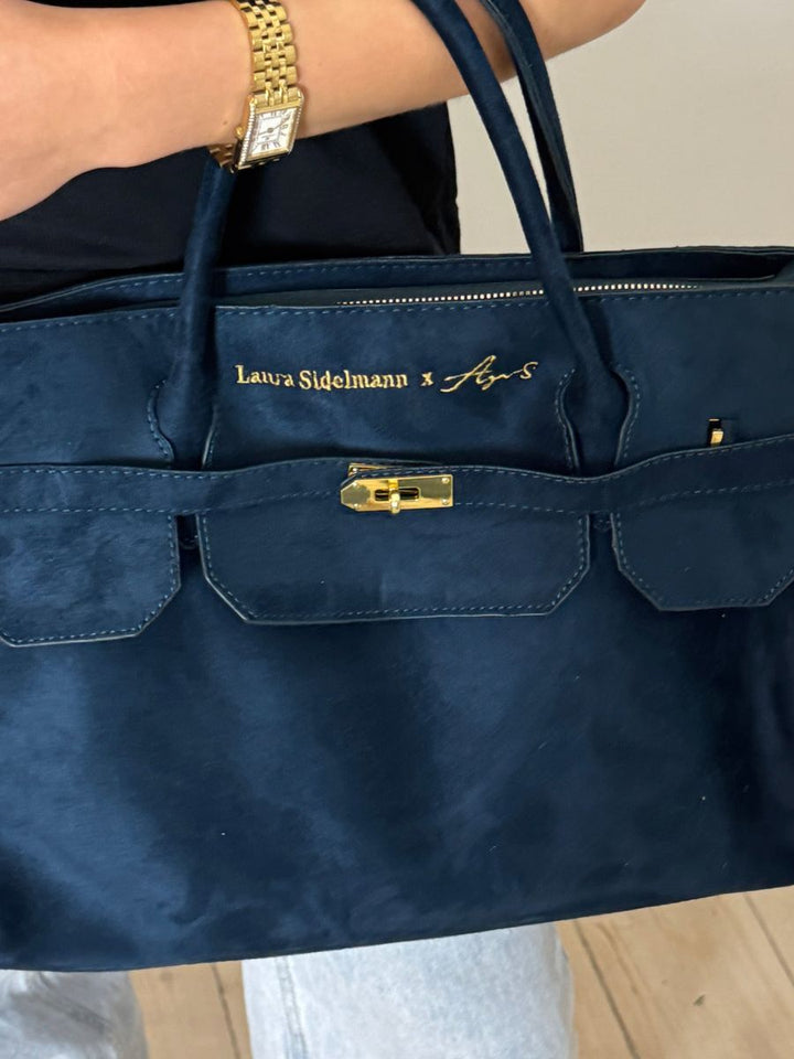 Elina suede bag - Navy