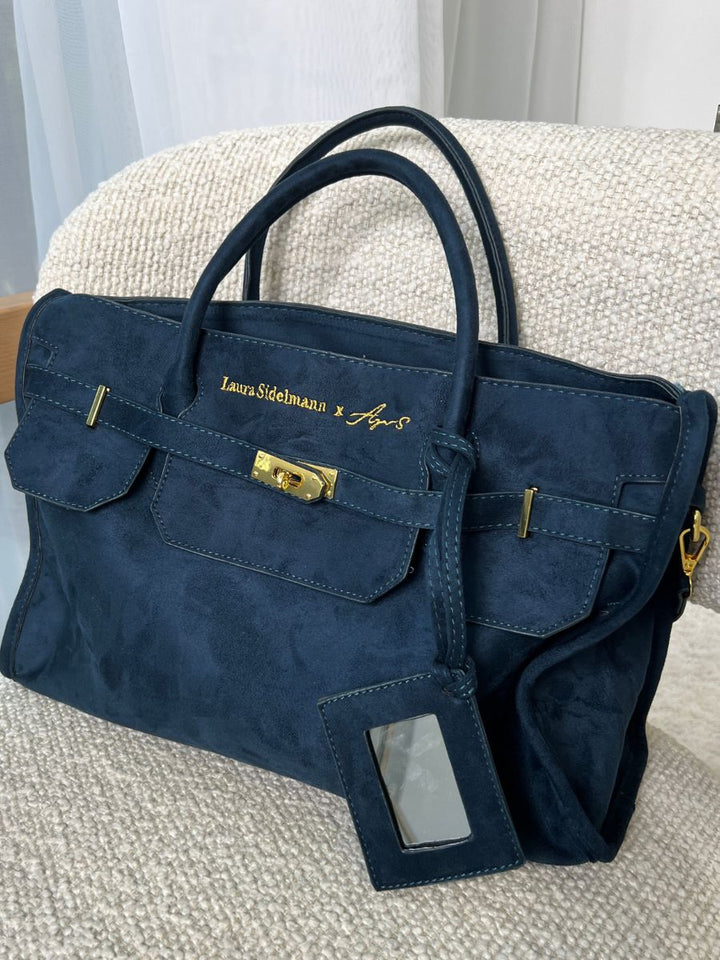 Elina suede bag - Navy
