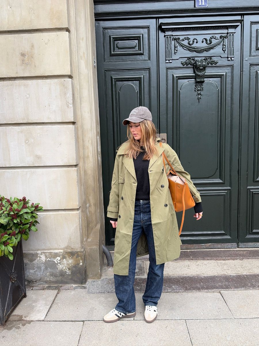 Elle trenchcoat - Dark green