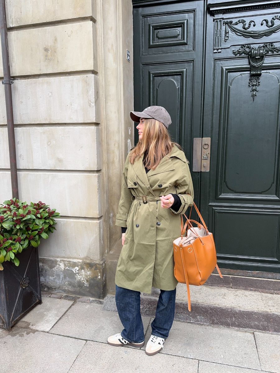 Elle trenchcoat - Dark green