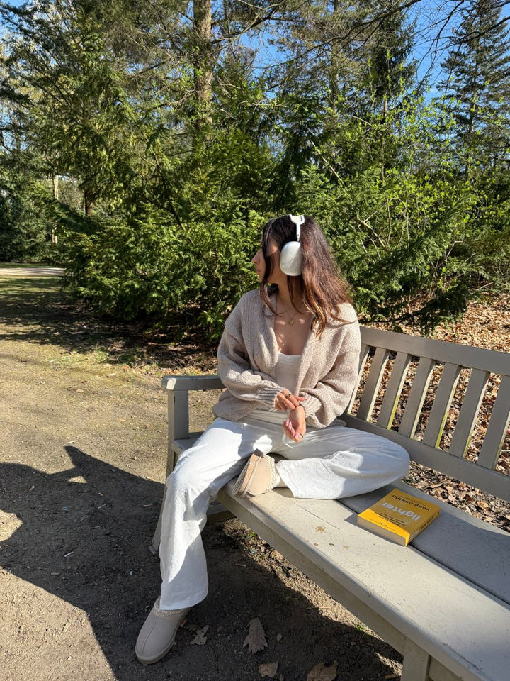 Emery knitted cardigan - Beige