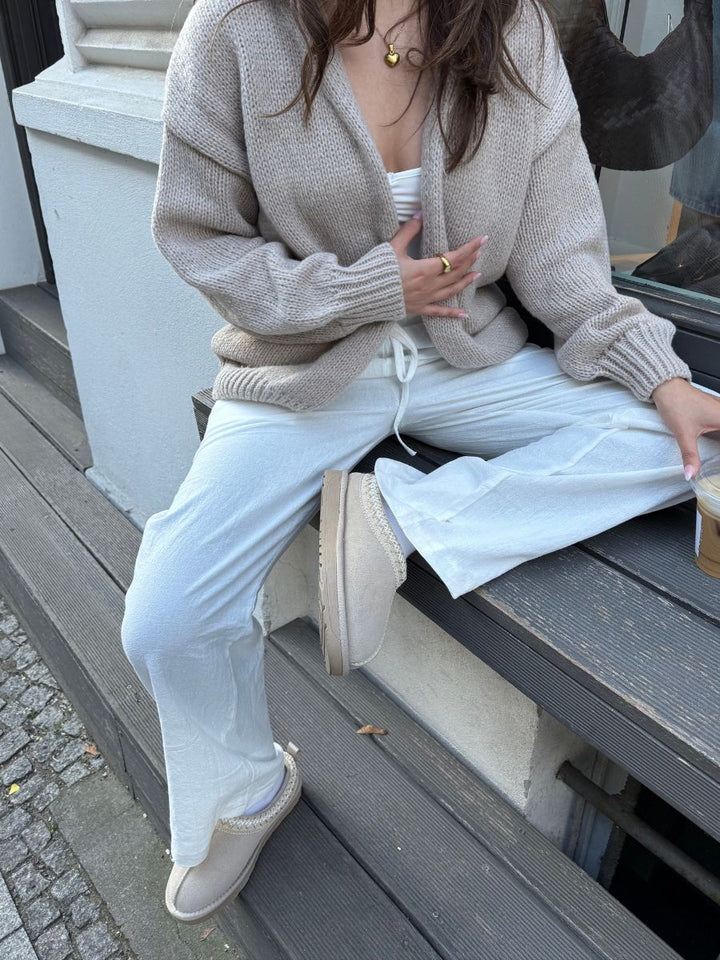 Emery knitted cardigan - Beige