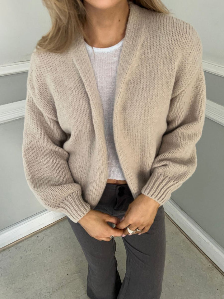 Emery knitted cardigan - Beige