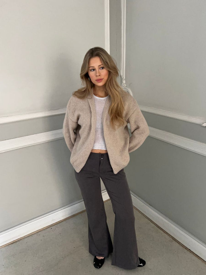 Emery knitted cardigan - Beige