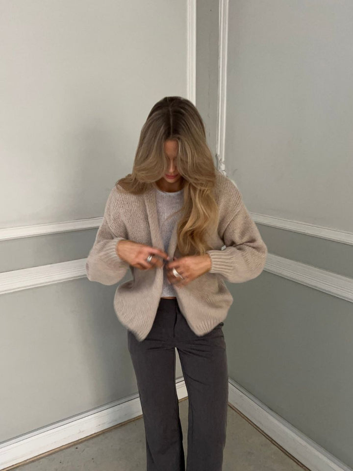 Emery knitted cardigan - Beige