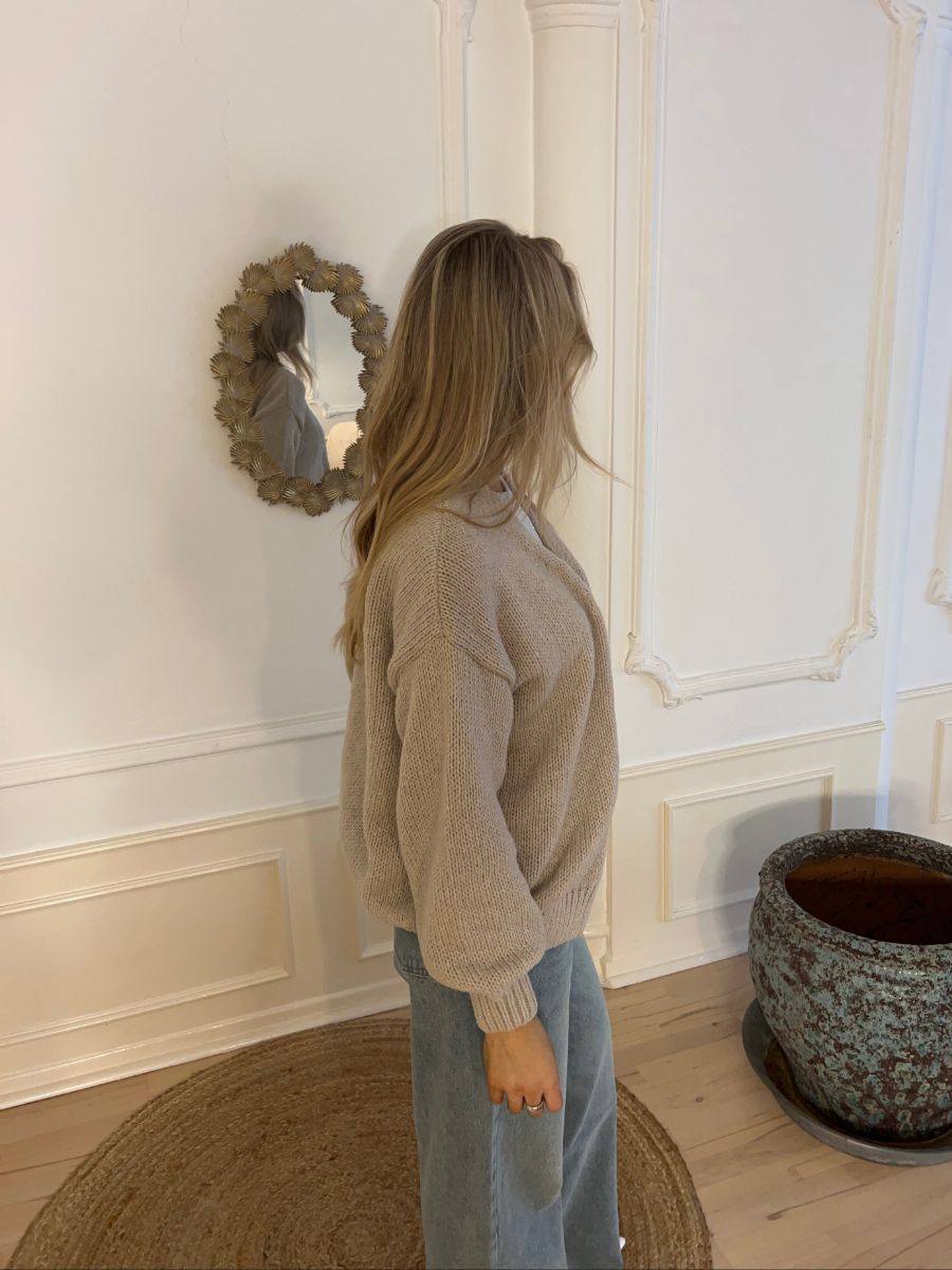 Emery knitted cardigan - Beige