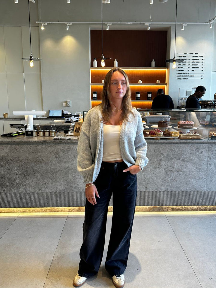 Emery knitted cardigan - Light grey