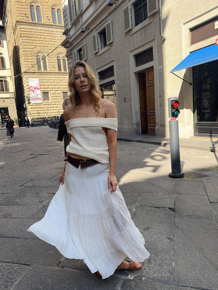 Emilia maxi skirt - White