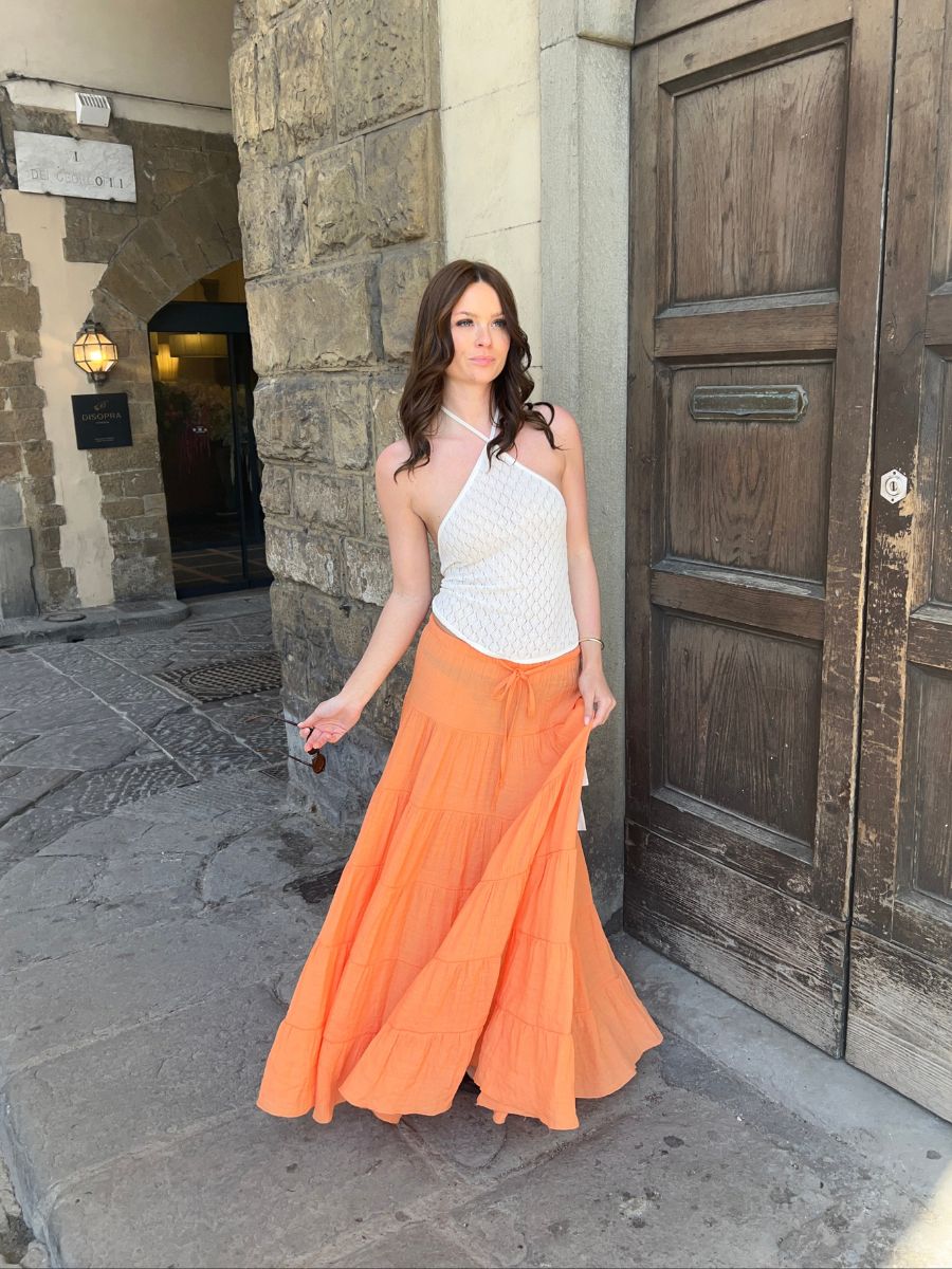 Emilia maxi skirt - Orange
