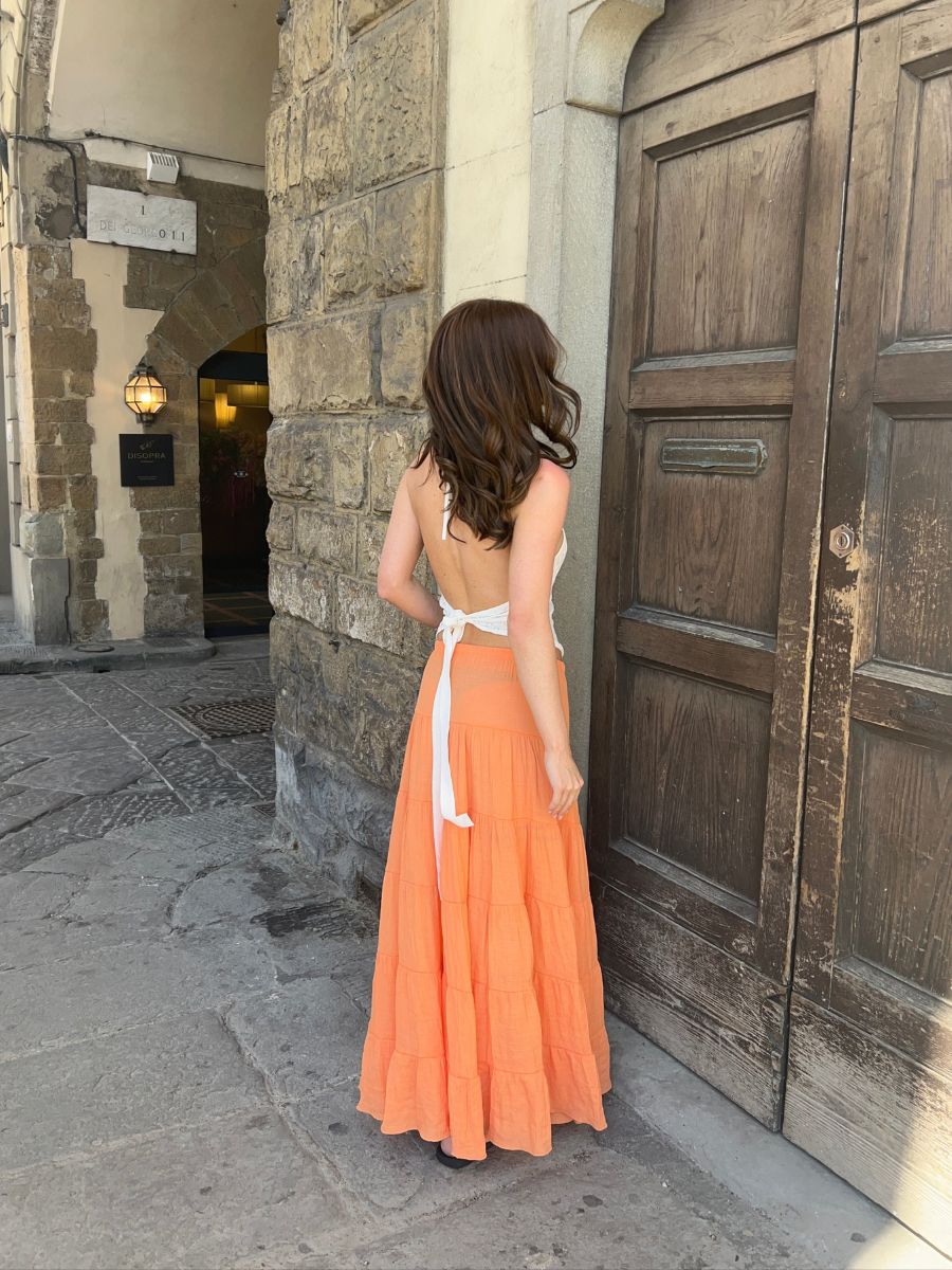 Emilia maxi skirt - Orange